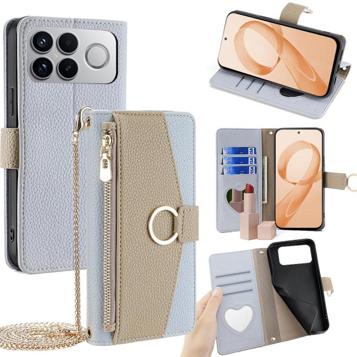 Funda para teléfono de piel con textura de lichi y diseño cruzado, For Redmi A7 Pro 171mm / Poco C85x 5G, For Redmi Turbo 5 Max 5G / Poco X8 Pro Max 5G, For Redmi Turbo 5 5G / Poco X8 Pro 5G, For Redmi K90 Pro Max / Poco F8 Ultra                       ...