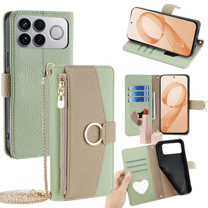 Funda para teléfono de piel con textura de lichi y diseño cruzado, For Redmi A7 Pro 171mm / Poco C85x 5G, For Redmi Turbo 5 Max 5G / Poco X8 Pro Max 5G, For Redmi Turbo 5 5G / Poco X8 Pro 5G, For Redmi K90 Pro Max / Poco F8 Ultra                       ...