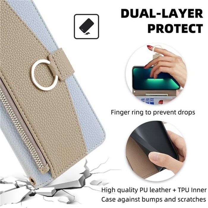Funda para teléfono de piel con textura de lichi y diseño cruzado, For Redmi A7 Pro 171mm / Poco C85x 5G, For Redmi Turbo 5 Max 5G / Poco X8 Pro Max 5G, For Redmi Turbo 5 5G / Poco X8 Pro 5G, For Redmi K90 Pro Max / Poco F8 Ultra                       ...