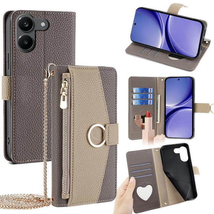 Funda para teléfono de piel con textura de lichi y diseño cruzado, For Redmi A7 Pro 171mm / Poco C85x 5G, For Redmi Turbo 5 Max 5G / Poco X8 Pro Max 5G, For Redmi Turbo 5 5G / Poco X8 Pro 5G, For Redmi K90 Pro Max / Poco F8 Ultra                       ...