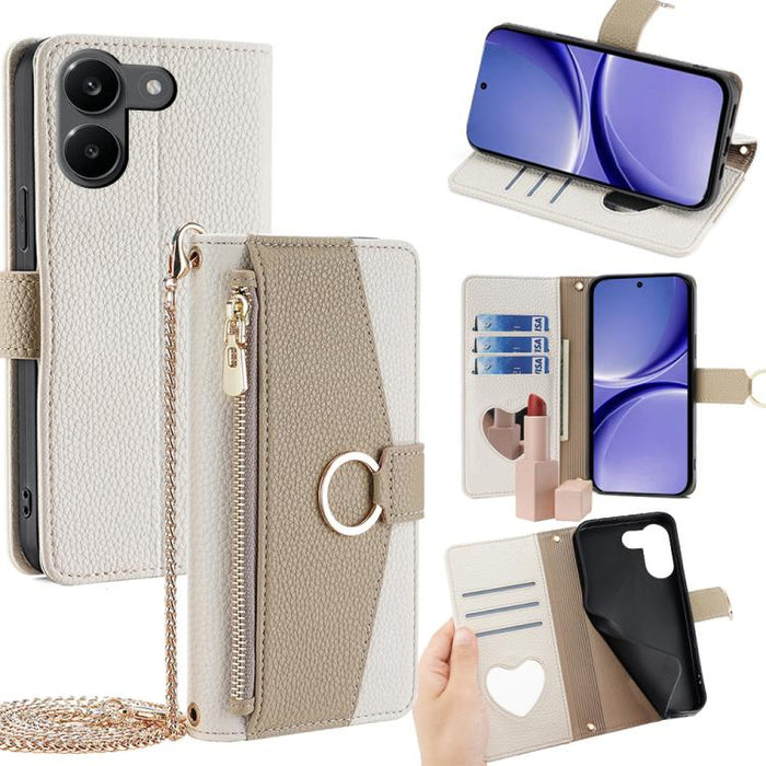 Funda para teléfono de piel con textura de lichi y diseño cruzado, For Redmi A7 Pro 171mm / Poco C85x 5G, For Redmi Turbo 5 Max 5G / Poco X8 Pro Max 5G, For Redmi Turbo 5 5G / Poco X8 Pro 5G, For Redmi K90 Pro Max / Poco F8 Ultra                       ...