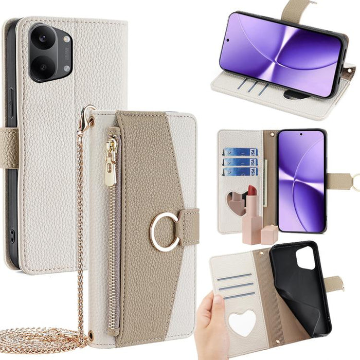 Funda para teléfono de piel con textura de lichi y diseño cruzado, For Redmi A7 Pro 171mm / Poco C85x 5G, For Redmi Turbo 5 Max 5G / Poco X8 Pro Max 5G, For Redmi Turbo 5 5G / Poco X8 Pro 5G, For Redmi K90 Pro Max / Poco F8 Ultra                       ...