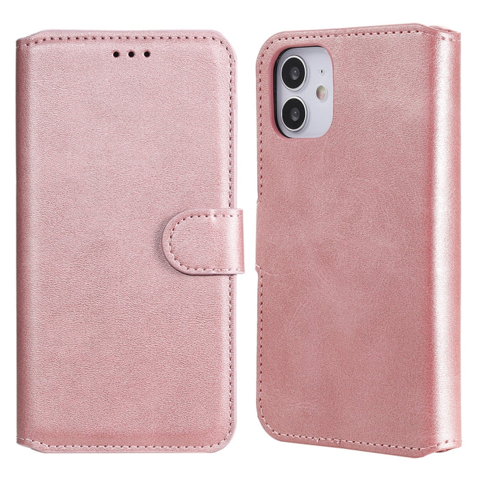 Estuche de cuero con tapa horizontal clásica de PU + TPU con textura de becerro, con soporte y ranuras para tarjetas y billetera