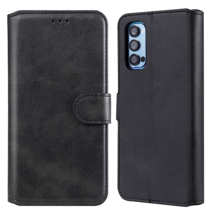 Estuche de cuero con tapa horizontal clásica de PU + TPU con textura de becerro, con soporte y ranuras para tarjetas y billetera
