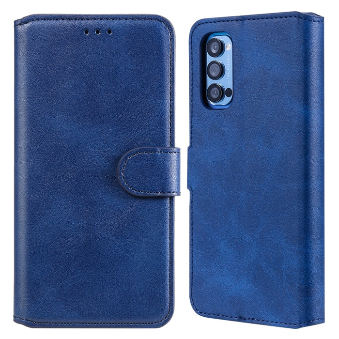 Estuche de cuero con tapa horizontal clásica de PU + TPU con textura de becerro, con soporte y ranuras para tarjetas y billetera