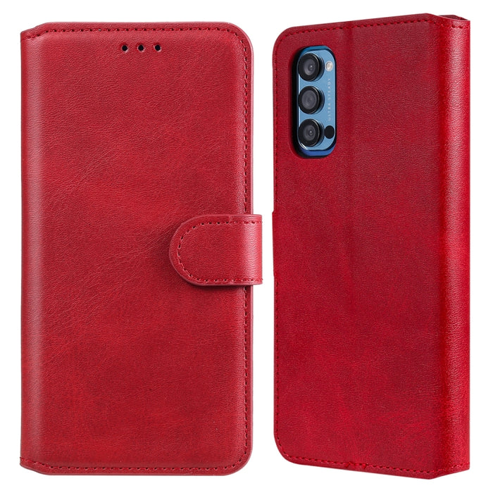 Estuche de cuero con tapa horizontal clásica de PU + TPU con textura de becerro, con soporte y ranuras para tarjetas y billetera