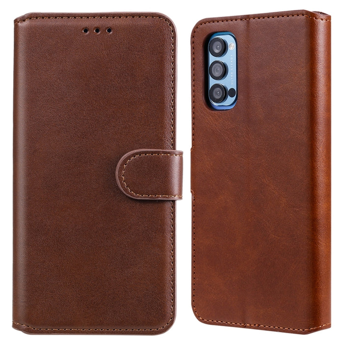 Estuche de cuero con tapa horizontal clásica de PU + TPU con textura de becerro, con soporte y ranuras para tarjetas y billetera