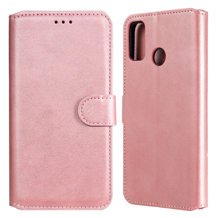 Estuche de cuero con tapa horizontal clásica de PU + TPU con textura de becerro, con soporte y ranuras para tarjetas y billetera