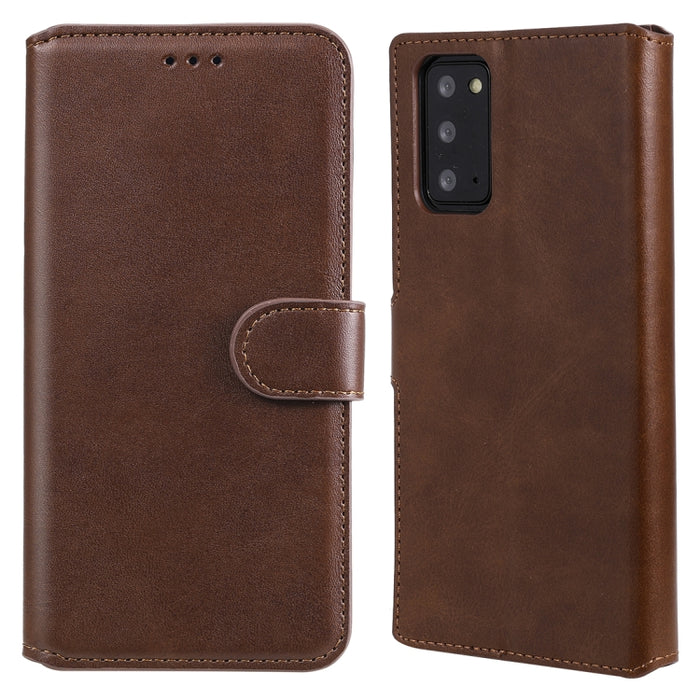 Estuche de cuero con tapa horizontal clásica de PU + TPU con textura de becerro, con soporte y ranuras para tarjetas y billetera