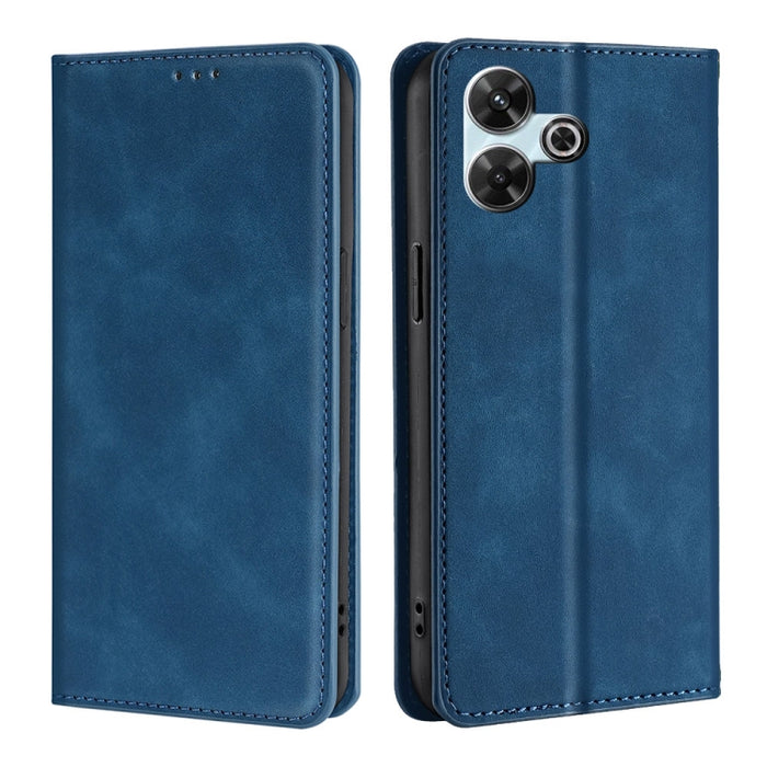 Funda de cuero magnética para teléfono con tacto de piel, For Redmi A7 Pro 171mm / Poco C85x 5G, For Redmi Turbo 5 Max 5G / Poco X8 Pro Max 5G, For Redmi Turbo 5 5G / Poco X8 Pro 5G, For Redmi Note 15 Pro 4G Global 163.2mm, For Redmi A5 4G 171.7mm     ...