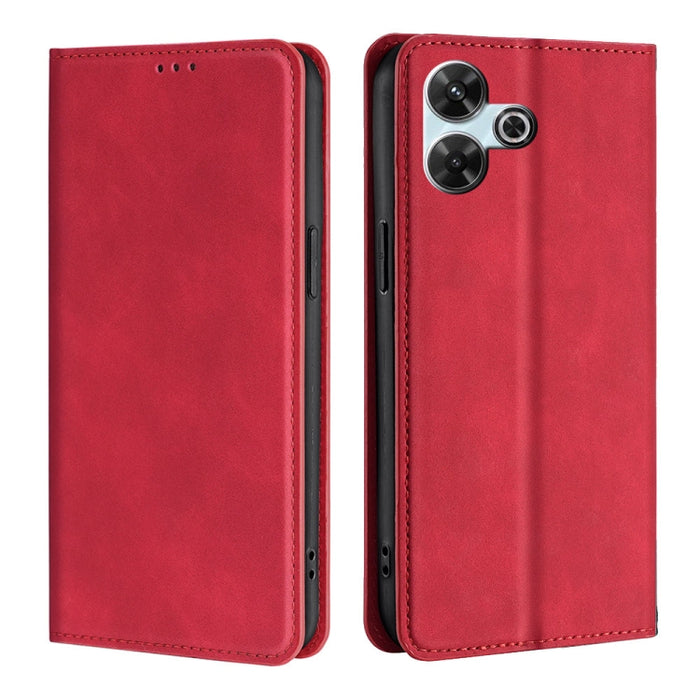 Funda de cuero magnética para teléfono con tacto de piel, For Redmi A7 Pro 171mm / Poco C85x 5G, For Redmi Turbo 5 Max 5G / Poco X8 Pro Max 5G, For Redmi Turbo 5 5G / Poco X8 Pro 5G, For Redmi Note 15 Pro 4G Global 163.2mm, For Redmi A5 4G 171.7mm     ...