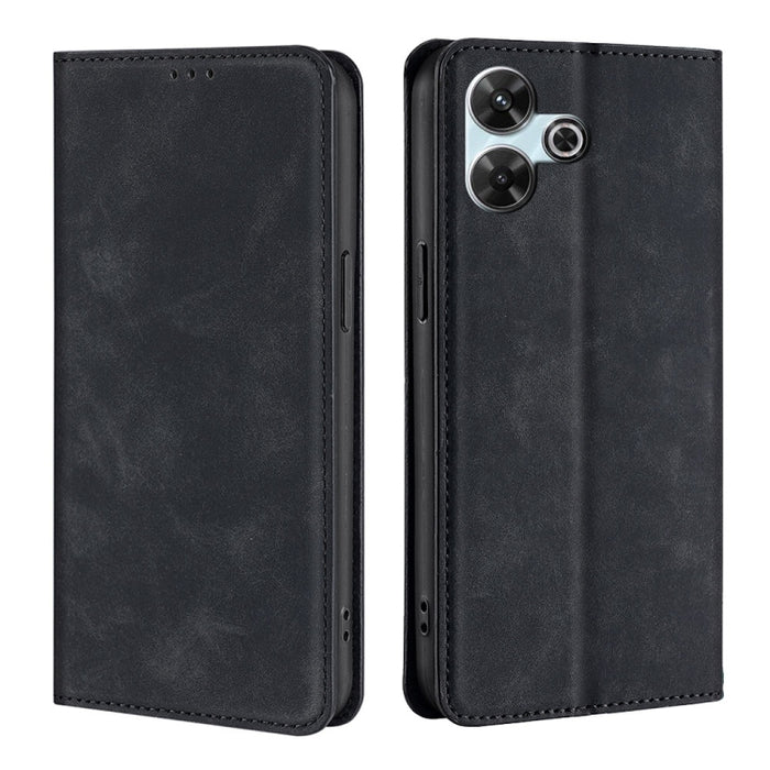 Funda de cuero magnética para teléfono con tacto de piel, For Redmi A7 Pro 171mm / Poco C85x 5G, For Redmi Turbo 5 Max 5G / Poco X8 Pro Max 5G, For Redmi Turbo 5 5G / Poco X8 Pro 5G, For Redmi Note 15 Pro 4G Global 163.2mm, For Redmi A5 4G 171.7mm     ...