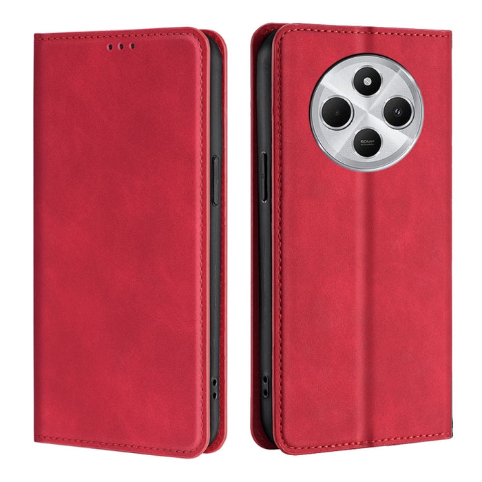 Funda de cuero magnética para teléfono con tacto de piel, For Redmi A7 Pro 171mm / Poco C85x 5G, For Redmi Turbo 5 Max 5G / Poco X8 Pro Max 5G, For Redmi Turbo 5 5G / Poco X8 Pro 5G, For Redmi Note 15 Pro 4G Global 163.2mm, For Redmi A5 4G 171.7mm     ...