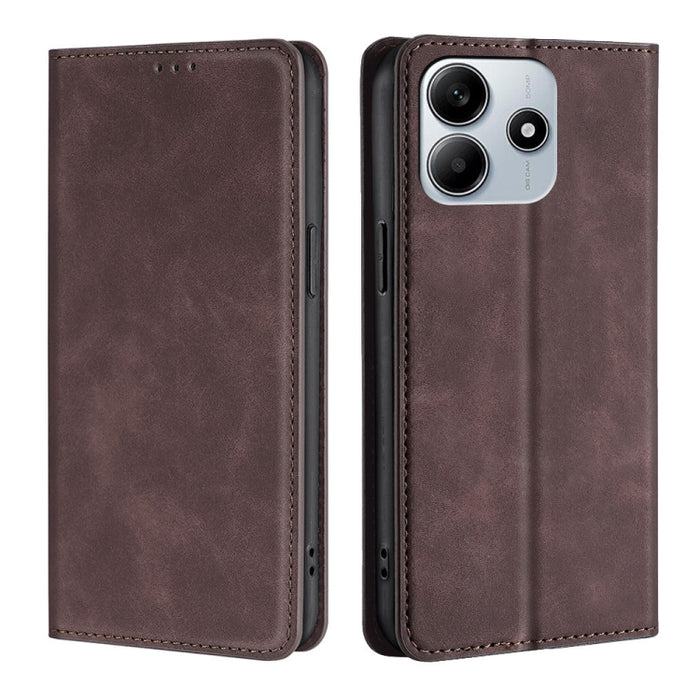 Funda de cuero magnética para teléfono con tacto de piel, For Redmi A7 Pro 171mm / Poco C85x 5G, For Redmi Turbo 5 Max 5G / Poco X8 Pro Max 5G, For Redmi Turbo 5 5G / Poco X8 Pro 5G, For Redmi Note 15 Pro 4G Global 163.2mm, For Redmi A5 4G 171.7mm     ...