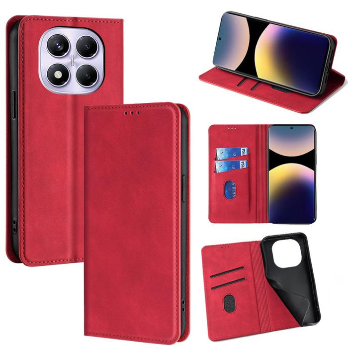 Funda de cuero magnética para teléfono con tacto de piel, For Redmi A7 Pro 171mm / Poco C85x 5G, For Redmi Turbo 5 Max 5G / Poco X8 Pro Max 5G, For Redmi Turbo 5 5G / Poco X8 Pro 5G, For Redmi Note 15 Pro 4G Global 163.2mm, For Redmi A5 4G 171.7mm     ...