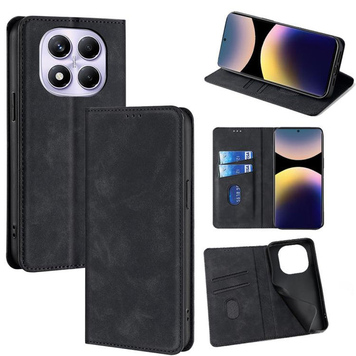 Funda de cuero magnética para teléfono con tacto de piel, For Redmi A7 Pro 171mm / Poco C85x 5G, For Redmi Turbo 5 Max 5G / Poco X8 Pro Max 5G, For Redmi Turbo 5 5G / Poco X8 Pro 5G, For Redmi Note 15 Pro 4G Global 163.2mm, For Redmi A5 4G 171.7mm     ...
