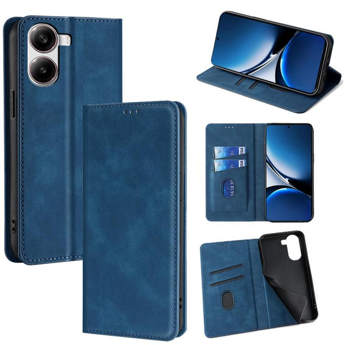 Funda de cuero magnética para teléfono con tacto de piel, For Redmi A7 Pro 171mm / Poco C85x 5G, For Redmi Turbo 5 Max 5G / Poco X8 Pro Max 5G, For Redmi Turbo 5 5G / Poco X8 Pro 5G, For Redmi Note 15 Pro 4G Global 163.2mm, For Redmi A5 4G 171.7mm     ...