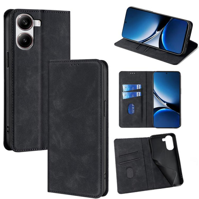 Funda de cuero magnética para teléfono con tacto de piel, For Redmi A7 Pro 171mm / Poco C85x 5G, For Redmi Turbo 5 Max 5G / Poco X8 Pro Max 5G, For Redmi Turbo 5 5G / Poco X8 Pro 5G, For Redmi Note 15 Pro 4G Global 163.2mm, For Redmi A5 4G 171.7mm     ...