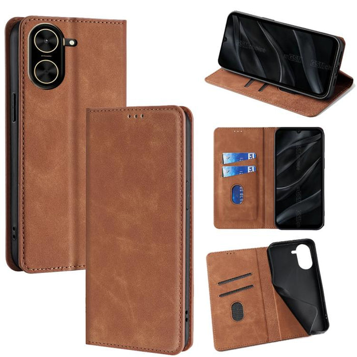 Funda de cuero magnética para teléfono con tacto de piel, For Redmi A7 Pro 171mm / Poco C85x 5G, For Redmi Turbo 5 Max 5G / Poco X8 Pro Max 5G, For Redmi Turbo 5 5G / Poco X8 Pro 5G, For Redmi Note 15 Pro 4G Global 163.2mm, For Redmi A5 4G 171.7mm     ...