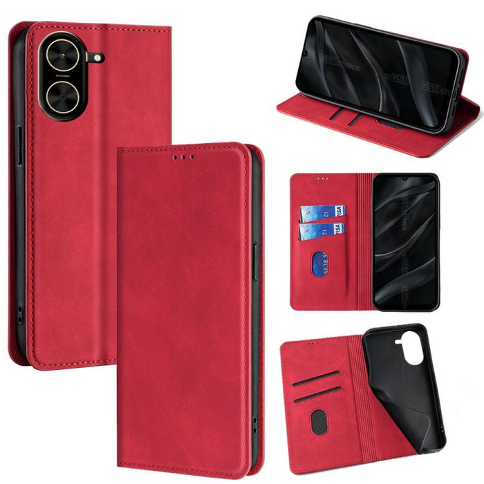 Funda de cuero magnética para teléfono con tacto de piel, For Redmi A7 Pro 171mm / Poco C85x 5G, For Redmi Turbo 5 Max 5G / Poco X8 Pro Max 5G, For Redmi Turbo 5 5G / Poco X8 Pro 5G, For Redmi Note 15 Pro 4G Global 163.2mm, For Redmi A5 4G 171.7mm     ...