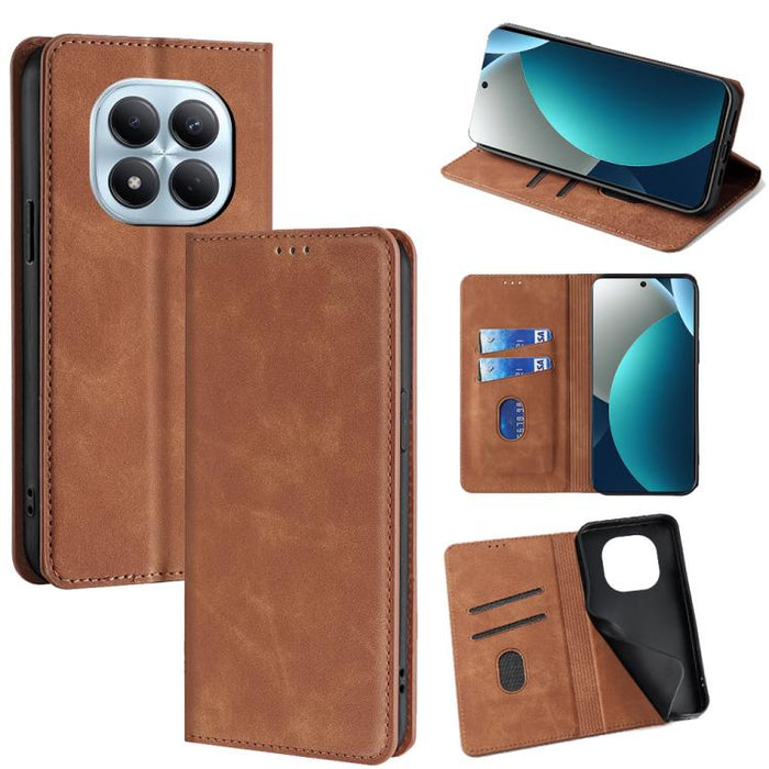 Funda de cuero magnética para teléfono con tacto de piel, For Redmi A7 Pro 171mm / Poco C85x 5G, For Redmi Turbo 5 Max 5G / Poco X8 Pro Max 5G, For Redmi Turbo 5 5G / Poco X8 Pro 5G, For Redmi Note 15 Pro 4G Global 163.2mm, For Redmi A5 4G 171.7mm     ...