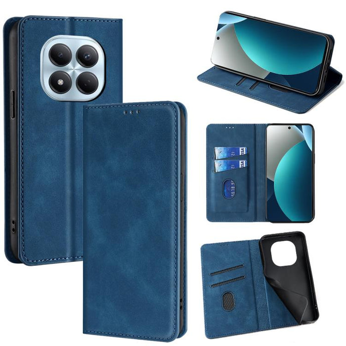 Funda de cuero magnética para teléfono con tacto de piel, For Redmi A7 Pro 171mm / Poco C85x 5G, For Redmi Turbo 5 Max 5G / Poco X8 Pro Max 5G, For Redmi Turbo 5 5G / Poco X8 Pro 5G, For Redmi Note 15 Pro 4G Global 163.2mm, For Redmi A5 4G 171.7mm     ...