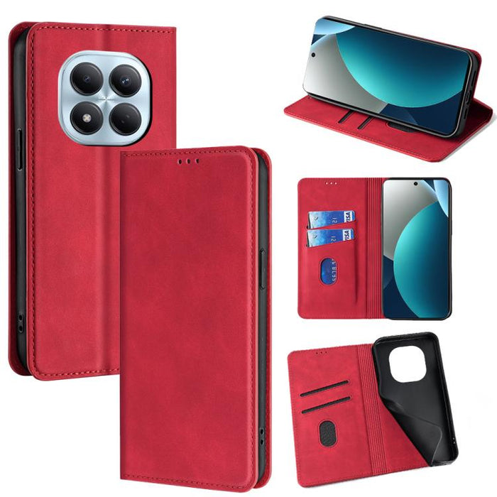 Funda de cuero magnética para teléfono con tacto de piel, For Redmi A7 Pro 171mm / Poco C85x 5G, For Redmi Turbo 5 Max 5G / Poco X8 Pro Max 5G, For Redmi Turbo 5 5G / Poco X8 Pro 5G, For Redmi Note 15 Pro 4G Global 163.2mm, For Redmi A5 4G 171.7mm     ...