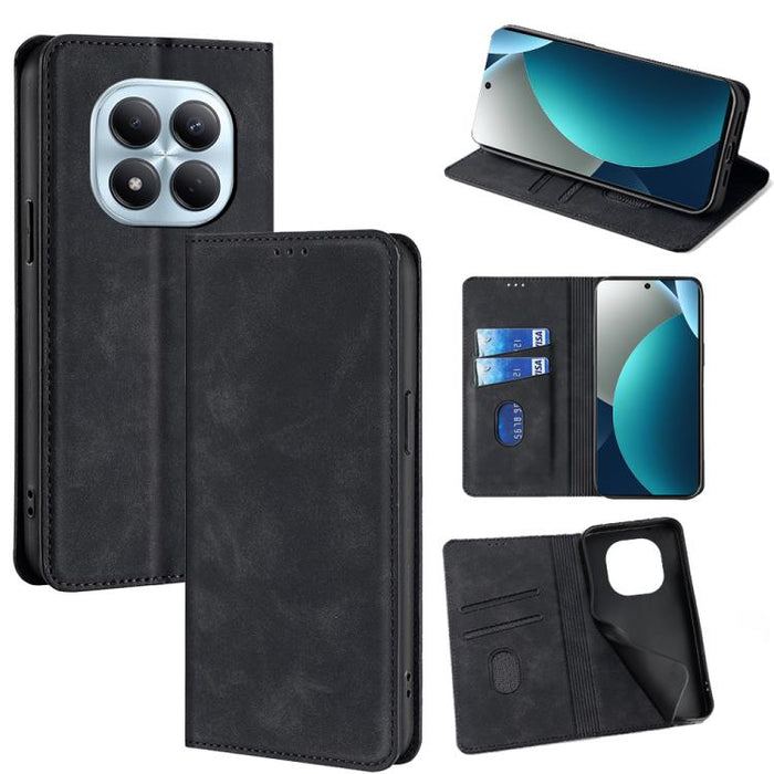 Funda de cuero magnética para teléfono con tacto de piel, For Redmi A7 Pro 171mm / Poco C85x 5G, For Redmi Turbo 5 Max 5G / Poco X8 Pro Max 5G, For Redmi Turbo 5 5G / Poco X8 Pro 5G, For Redmi Note 15 Pro 4G Global 163.2mm, For Redmi A5 4G 171.7mm     ...