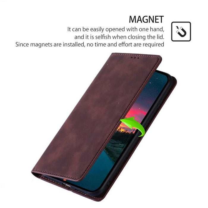 Funda de cuero magnética para teléfono con tacto de piel, For Redmi A7 Pro 171mm / Poco C85x 5G, For Redmi Turbo 5 Max 5G / Poco X8 Pro Max 5G, For Redmi Turbo 5 5G / Poco X8 Pro 5G, For Redmi Note 15 Pro 4G Global 163.2mm, For Redmi A5 4G 171.7mm     ...