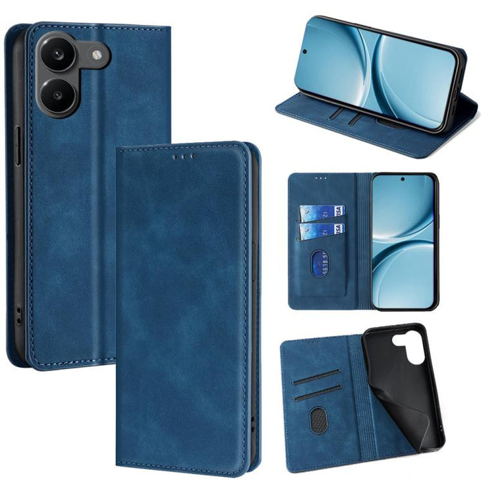 Funda de cuero magnética para teléfono con tacto de piel, For Redmi A7 Pro 171mm / Poco C85x 5G, For Redmi Turbo 5 Max 5G / Poco X8 Pro Max 5G, For Redmi Turbo 5 5G / Poco X8 Pro 5G, For Redmi Note 15 Pro 4G Global 163.2mm, For Redmi A5 4G 171.7mm     ...