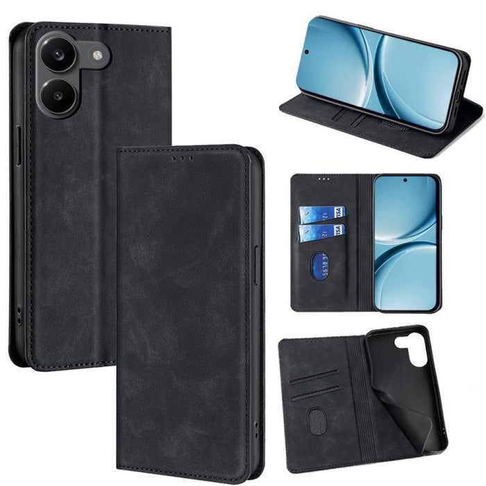 Funda de cuero magnética para teléfono con tacto de piel, For Redmi A7 Pro 171mm / Poco C85x 5G, For Redmi Turbo 5 Max 5G / Poco X8 Pro Max 5G, For Redmi Turbo 5 5G / Poco X8 Pro 5G, For Redmi Note 15 Pro 4G Global 163.2mm, For Redmi A5 4G 171.7mm     ...