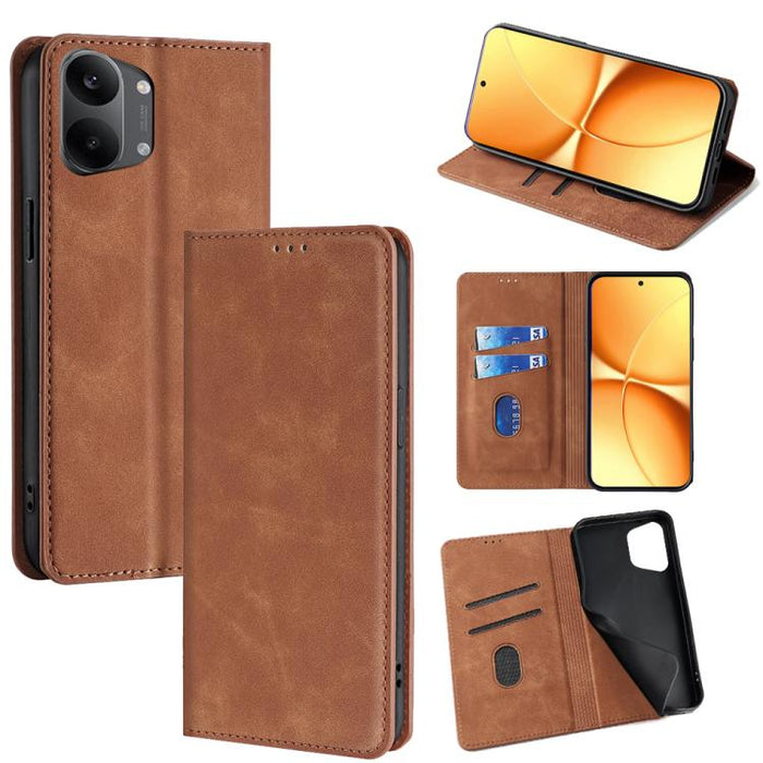 Funda de cuero magnética para teléfono con tacto de piel, For Redmi A7 Pro 171mm / Poco C85x 5G, For Redmi Turbo 5 Max 5G / Poco X8 Pro Max 5G, For Redmi Turbo 5 5G / Poco X8 Pro 5G, For Redmi Note 15 Pro 4G Global 163.2mm, For Redmi A5 4G 171.7mm     ...