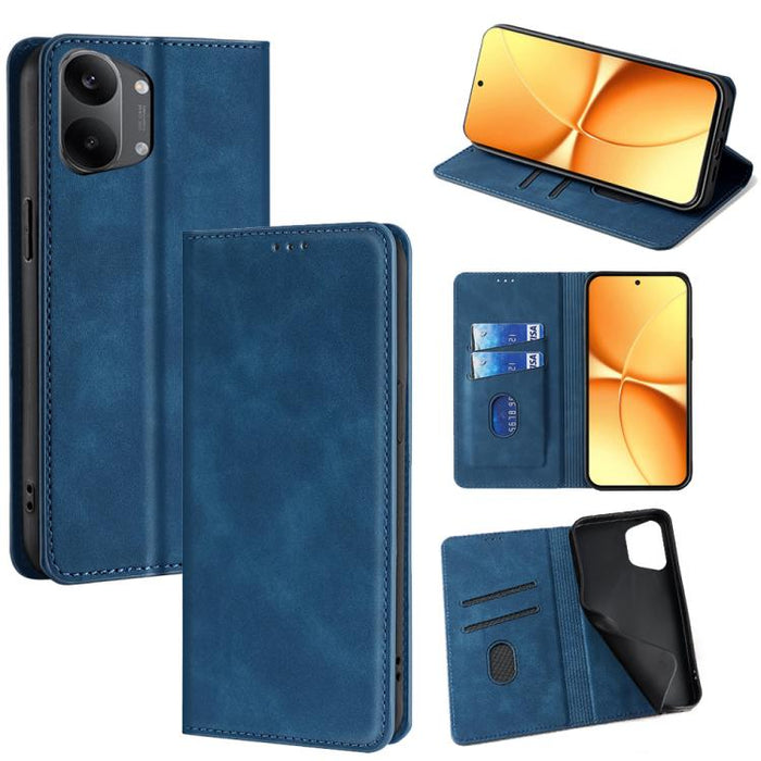 Funda de cuero magnética para teléfono con tacto de piel, For Redmi A7 Pro 171mm / Poco C85x 5G, For Redmi Turbo 5 Max 5G / Poco X8 Pro Max 5G, For Redmi Turbo 5 5G / Poco X8 Pro 5G, For Redmi Note 15 Pro 4G Global 163.2mm, For Redmi A5 4G 171.7mm     ...