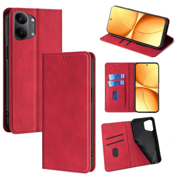 Funda de cuero magnética para teléfono con tacto de piel, For Redmi A7 Pro 171mm / Poco C85x 5G, For Redmi Turbo 5 Max 5G / Poco X8 Pro Max 5G, For Redmi Turbo 5 5G / Poco X8 Pro 5G, For Redmi Note 15 Pro 4G Global 163.2mm, For Redmi A5 4G 171.7mm     ...