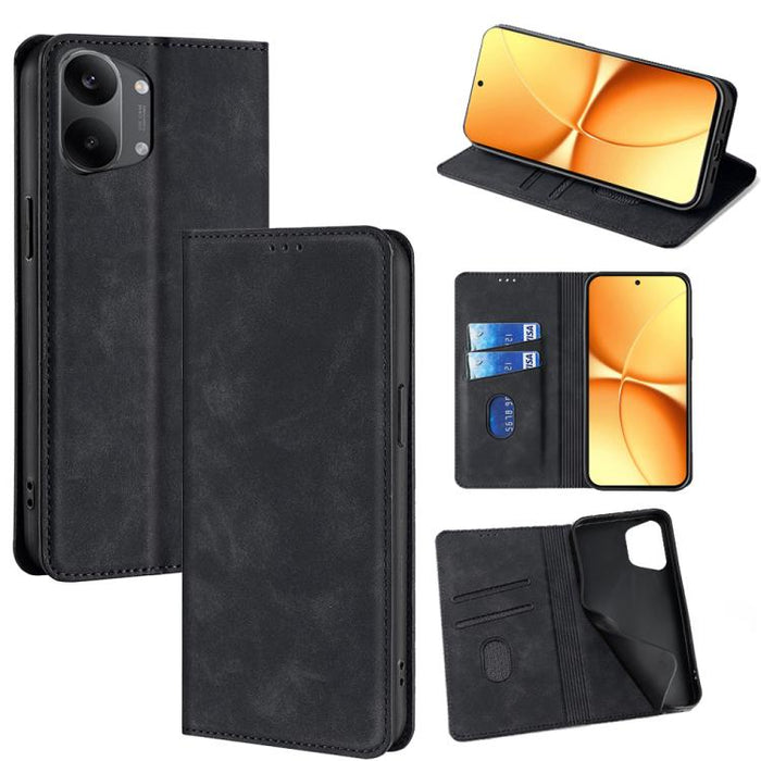 Funda de cuero magnética para teléfono con tacto de piel, For Redmi A7 Pro 171mm / Poco C85x 5G, For Redmi Turbo 5 Max 5G / Poco X8 Pro Max 5G, For Redmi Turbo 5 5G / Poco X8 Pro 5G, For Redmi Note 15 Pro 4G Global 163.2mm, For Redmi A5 4G 171.7mm     ...