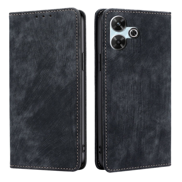 Funda de cuero magnética para teléfono con cepillo antirrobo RFID, For Redmi A7 Pro 171mm / Poco C85x 5G, For Redmi Turbo 5 Max 5G / Poco X8 Pro Max 5G, For Redmi Turbo 5 5G / Poco X8 Pro 5G, For Redmi K90 Pro Max 5G / Poco F8 Ultra                    ...