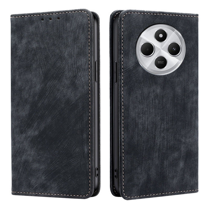 Funda de cuero magnética para teléfono con cepillo antirrobo RFID, For Redmi A7 Pro 171mm / Poco C85x 5G, For Redmi Turbo 5 Max 5G / Poco X8 Pro Max 5G, For Redmi Turbo 5 5G / Poco X8 Pro 5G, For Redmi K90 Pro Max 5G / Poco F8 Ultra                    ...