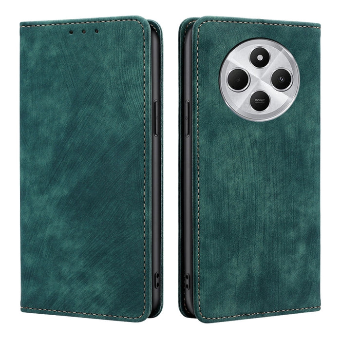 Funda de cuero magnética para teléfono con cepillo antirrobo RFID, For Redmi A7 Pro 171mm / Poco C85x 5G, For Redmi Turbo 5 Max 5G / Poco X8 Pro Max 5G, For Redmi Turbo 5 5G / Poco X8 Pro 5G, For Redmi K90 Pro Max 5G / Poco F8 Ultra                    ...
