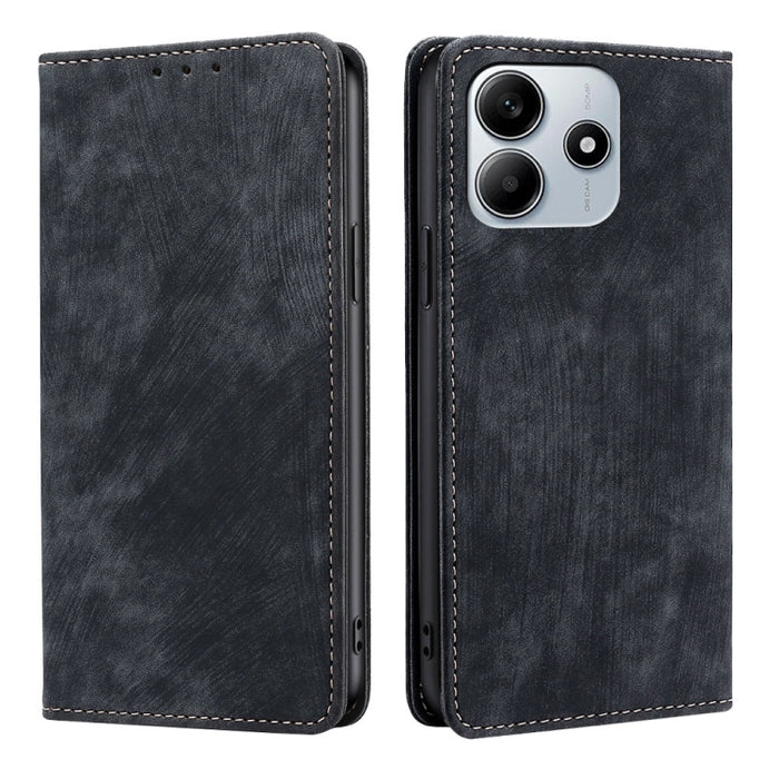 Funda de cuero magnética para teléfono con cepillo antirrobo RFID, For Redmi A7 Pro 171mm / Poco C85x 5G, For Redmi Turbo 5 Max 5G / Poco X8 Pro Max 5G, For Redmi Turbo 5 5G / Poco X8 Pro 5G, For Redmi K90 Pro Max 5G / Poco F8 Ultra                    ...