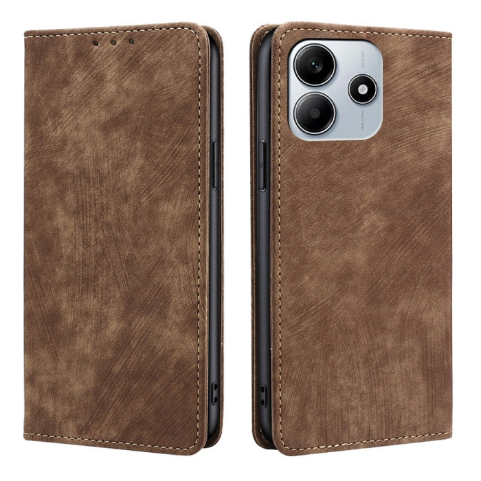 Funda de cuero magnética para teléfono con cepillo antirrobo RFID, For Redmi A7 Pro 171mm / Poco C85x 5G, For Redmi Turbo 5 Max 5G / Poco X8 Pro Max 5G, For Redmi Turbo 5 5G / Poco X8 Pro 5G, For Redmi K90 Pro Max 5G / Poco F8 Ultra                    ...