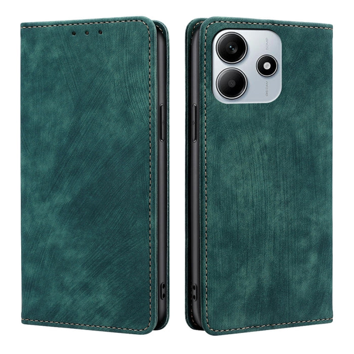 Funda de cuero magnética para teléfono con cepillo antirrobo RFID, For Redmi A7 Pro 171mm / Poco C85x 5G, For Redmi Turbo 5 Max 5G / Poco X8 Pro Max 5G, For Redmi Turbo 5 5G / Poco X8 Pro 5G, For Redmi K90 Pro Max 5G / Poco F8 Ultra                    ...