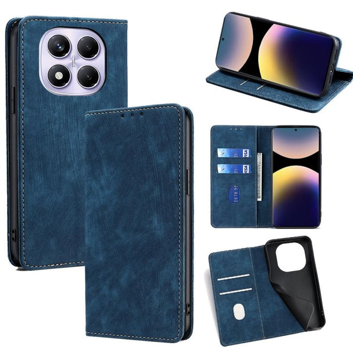 Funda de cuero magnética para teléfono con cepillo antirrobo RFID, For Redmi A7 Pro 171mm / Poco C85x 5G, For Redmi Turbo 5 Max 5G / Poco X8 Pro Max 5G, For Redmi Turbo 5 5G / Poco X8 Pro 5G, For Redmi K90 Pro Max 5G / Poco F8 Ultra                    ...