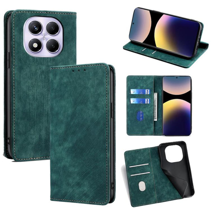 Funda de cuero magnética para teléfono con cepillo antirrobo RFID, For Redmi A7 Pro 171mm / Poco C85x 5G, For Redmi Turbo 5 Max 5G / Poco X8 Pro Max 5G, For Redmi Turbo 5 5G / Poco X8 Pro 5G, For Redmi K90 Pro Max 5G / Poco F8 Ultra                    ...