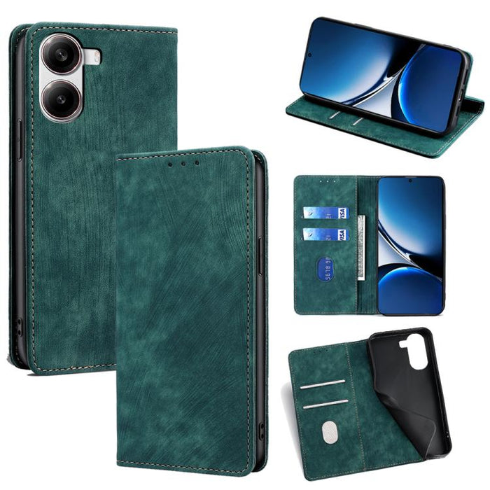 Funda de cuero magnética para teléfono con cepillo antirrobo RFID, For Redmi A7 Pro 171mm / Poco C85x 5G, For Redmi Turbo 5 Max 5G / Poco X8 Pro Max 5G, For Redmi Turbo 5 5G / Poco X8 Pro 5G, For Redmi K90 Pro Max 5G / Poco F8 Ultra                    ...