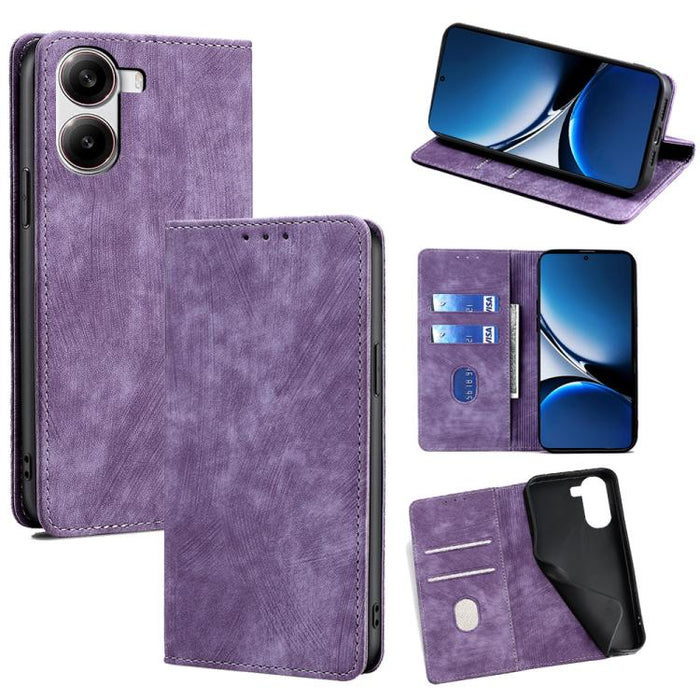Funda de cuero magnética para teléfono con cepillo antirrobo RFID, For Redmi A7 Pro 171mm / Poco C85x 5G, For Redmi Turbo 5 Max 5G / Poco X8 Pro Max 5G, For Redmi Turbo 5 5G / Poco X8 Pro 5G, For Redmi K90 Pro Max 5G / Poco F8 Ultra                    ...