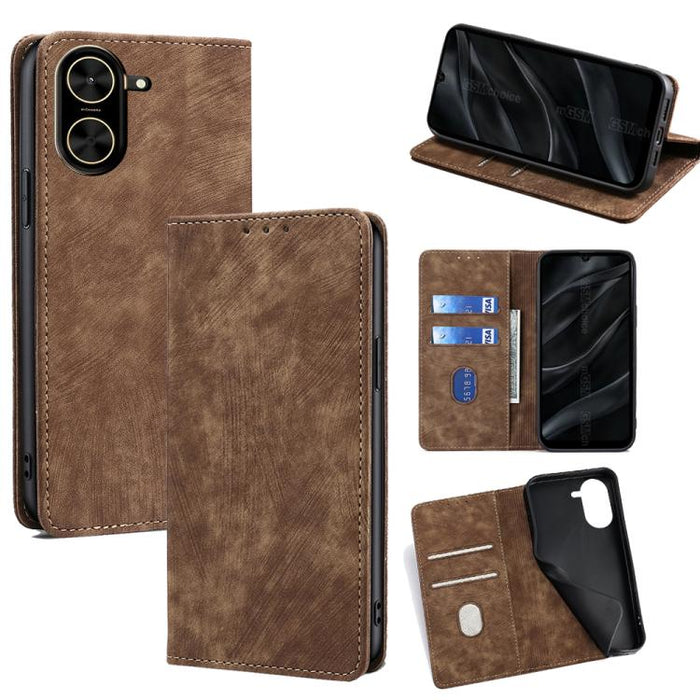 Funda de cuero magnética para teléfono con cepillo antirrobo RFID, For Redmi A7 Pro 171mm / Poco C85x 5G, For Redmi Turbo 5 Max 5G / Poco X8 Pro Max 5G, For Redmi Turbo 5 5G / Poco X8 Pro 5G, For Redmi K90 Pro Max 5G / Poco F8 Ultra                    ...