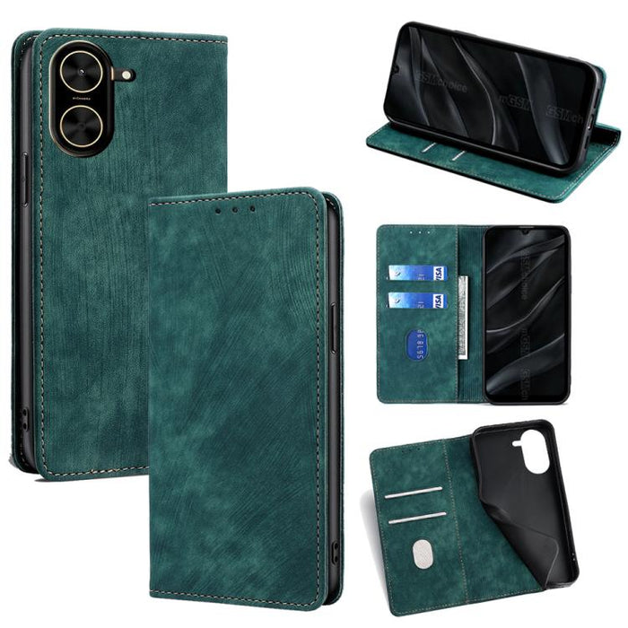 Funda de cuero magnética para teléfono con cepillo antirrobo RFID, For Redmi A7 Pro 171mm / Poco C85x 5G, For Redmi Turbo 5 Max 5G / Poco X8 Pro Max 5G, For Redmi Turbo 5 5G / Poco X8 Pro 5G, For Redmi K90 Pro Max 5G / Poco F8 Ultra                    ...