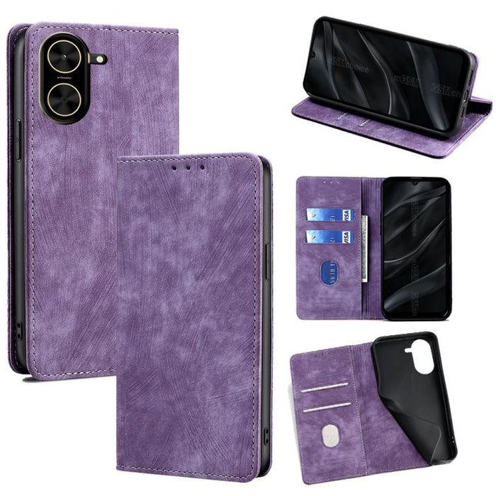 Funda de cuero magnética para teléfono con cepillo antirrobo RFID, For Redmi A7 Pro 171mm / Poco C85x 5G, For Redmi Turbo 5 Max 5G / Poco X8 Pro Max 5G, For Redmi Turbo 5 5G / Poco X8 Pro 5G, For Redmi K90 Pro Max 5G / Poco F8 Ultra                    ...
