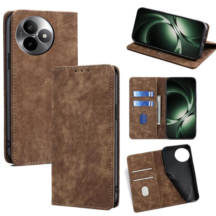 Funda de cuero magnética para teléfono con cepillo antirrobo RFID, For Redmi A7 Pro 171mm / Poco C85x 5G, For Redmi Turbo 5 Max 5G / Poco X8 Pro Max 5G, For Redmi Turbo 5 5G / Poco X8 Pro 5G, For Redmi K90 Pro Max 5G / Poco F8 Ultra                    ...