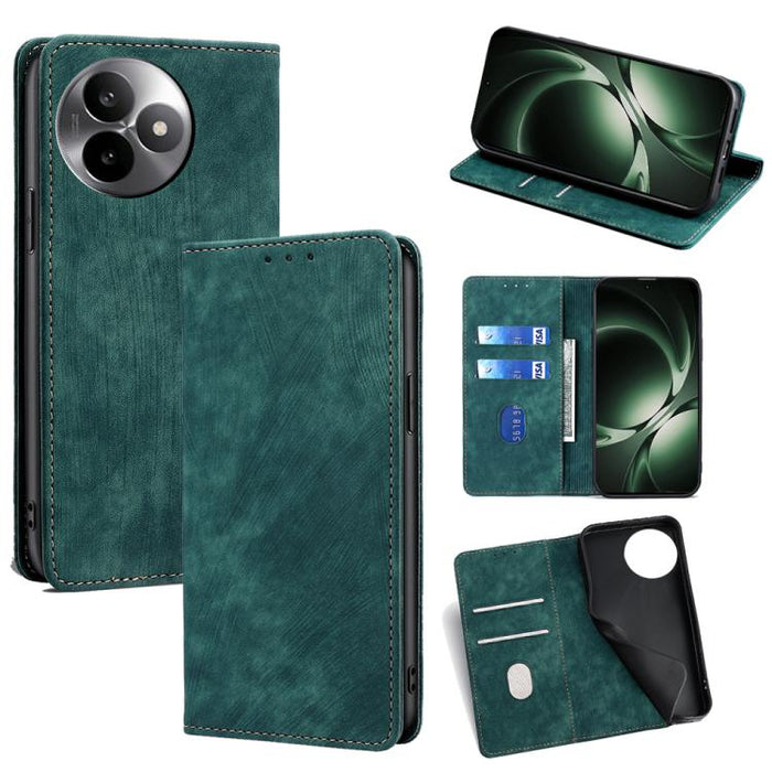 Funda de cuero magnética para teléfono con cepillo antirrobo RFID, For Redmi A7 Pro 171mm / Poco C85x 5G, For Redmi Turbo 5 Max 5G / Poco X8 Pro Max 5G, For Redmi Turbo 5 5G / Poco X8 Pro 5G, For Redmi K90 Pro Max 5G / Poco F8 Ultra                    ...